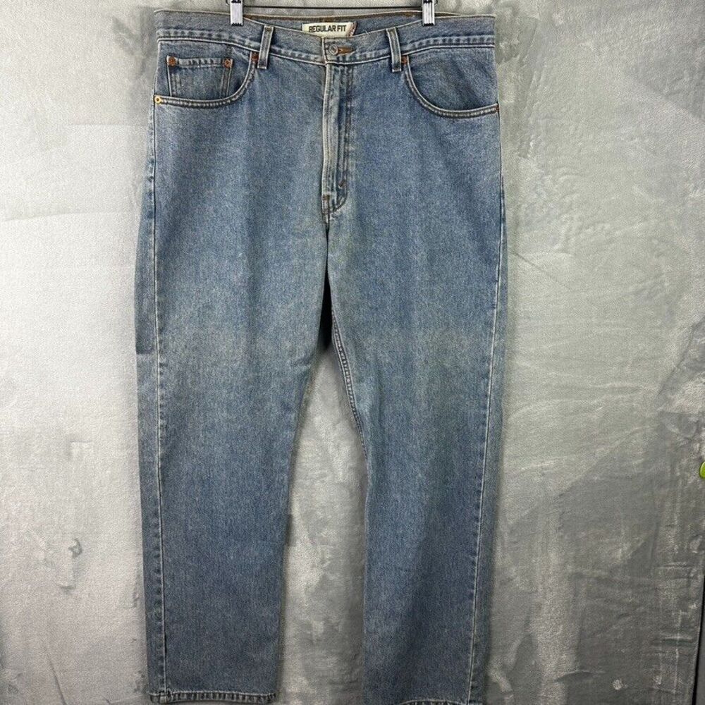 vintage levis 505 jeans mens 38x32 blue regular fit cotton‎ denim